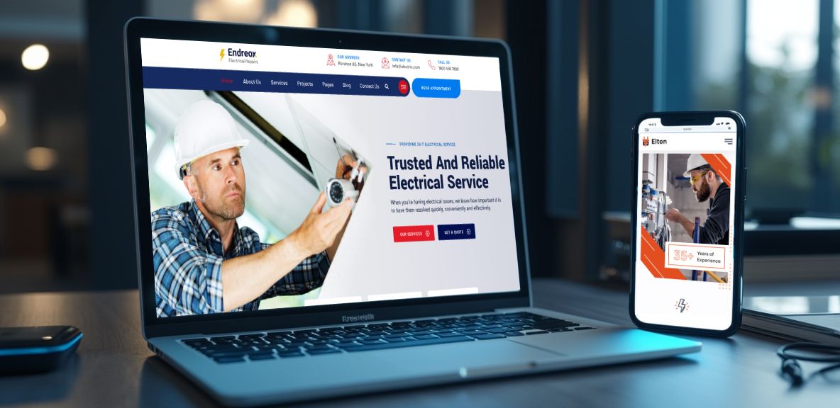 Electrician Website Example